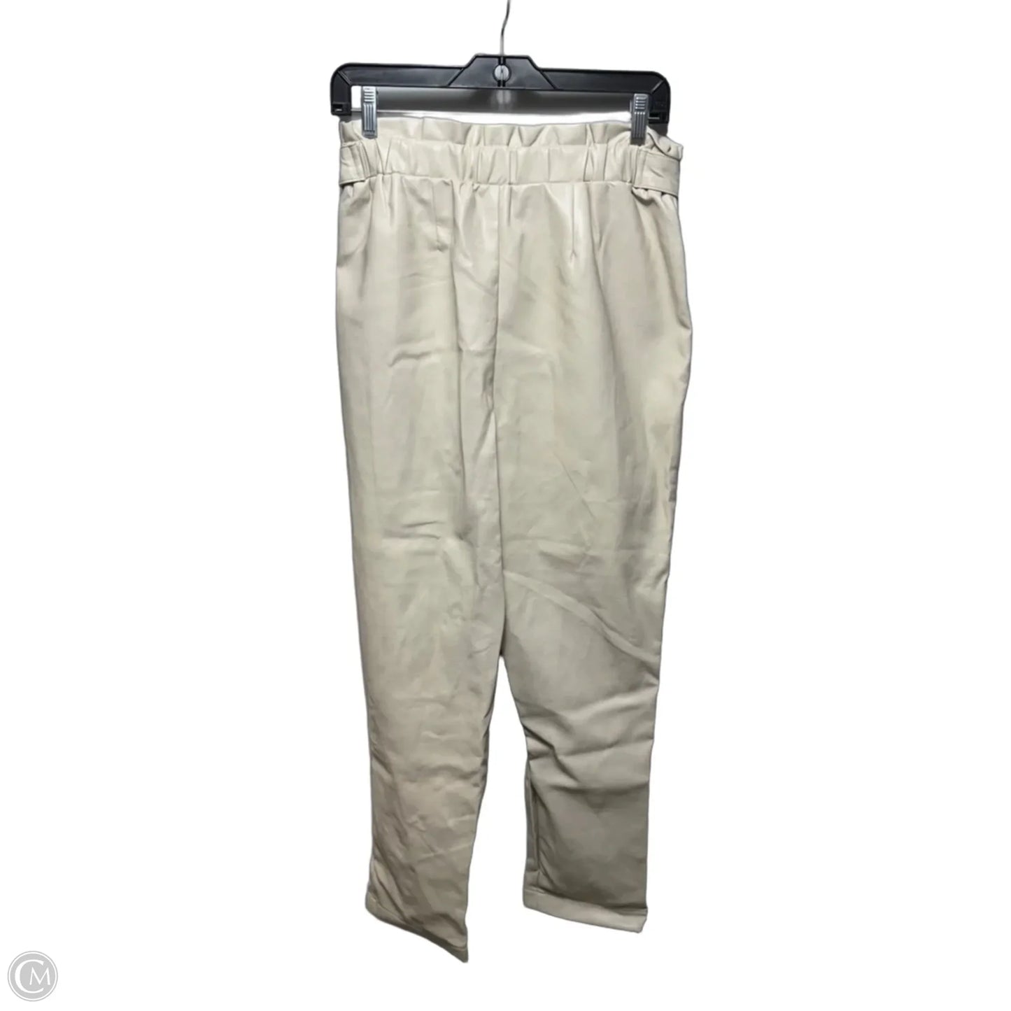 Faux Leather Pants Other By Bagatelle In Cream, Size: S