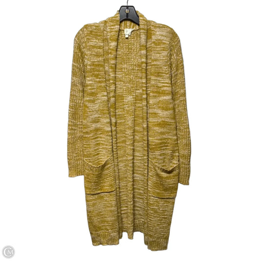 Duster Sweater Cardigan By Anthropologie In Yellow, Size: L