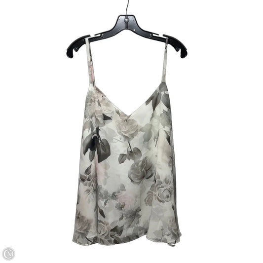 Sophie Chiffon Swing Top Cami By Torrid In Hidden Floral Cloud Dancer, Size: 4x