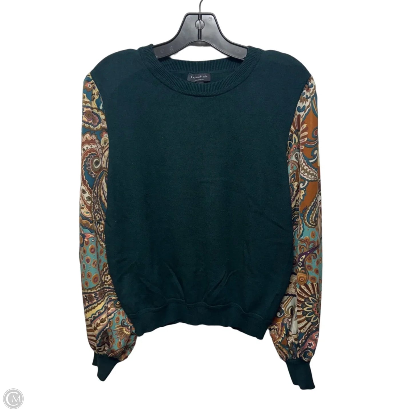 Top Long Sleeve By Current Air In Green, Size: M
