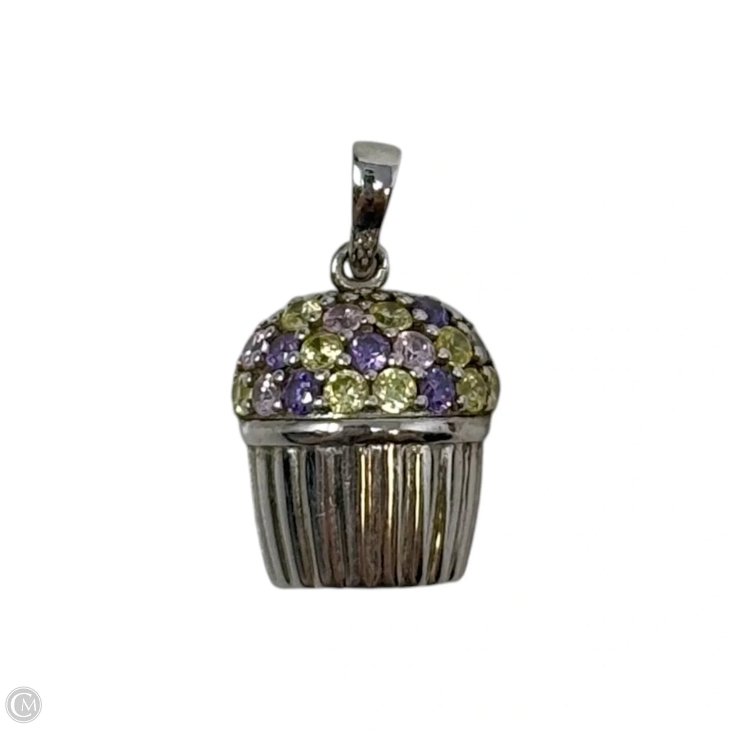 Cupcake Pendant Sterling Silver