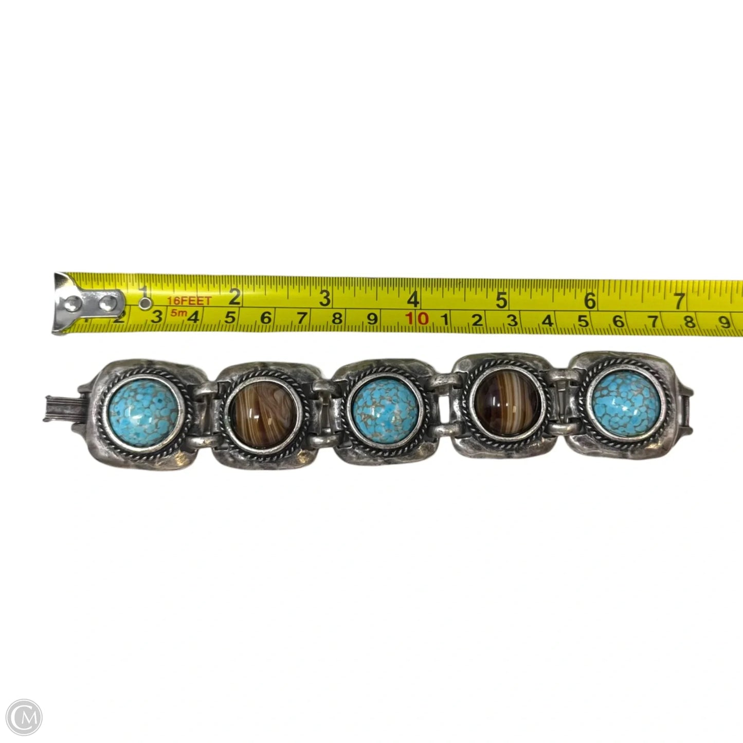 Stone & Brass Statement Bracelet
