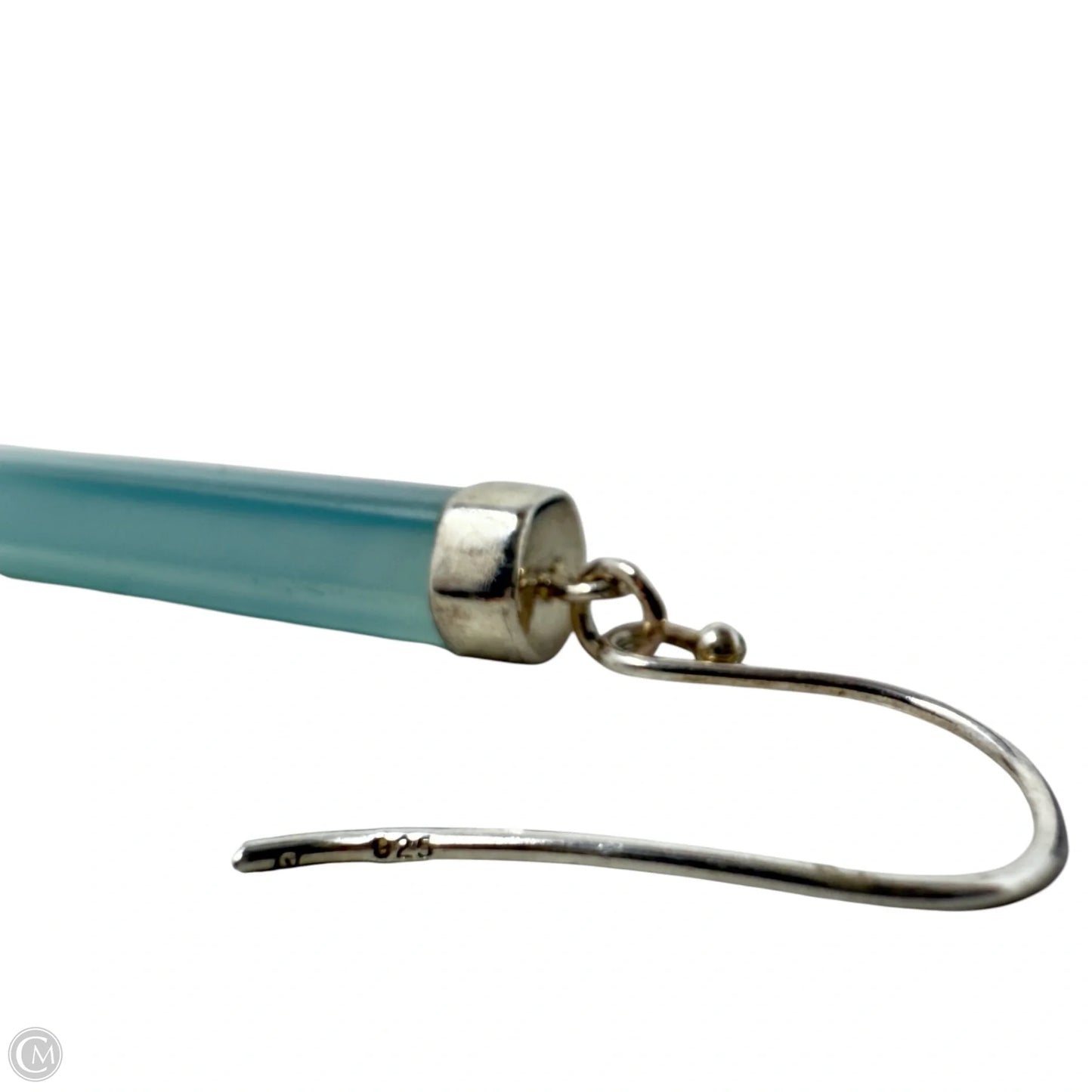 Blue Chalcedony Point Earrings