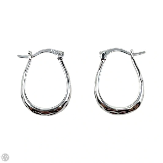 U Shaped Hoop Earrings Sterling Silver