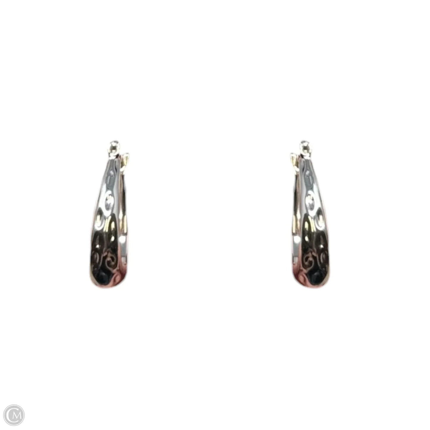U Shaped Hoop Earrings Sterling Silver