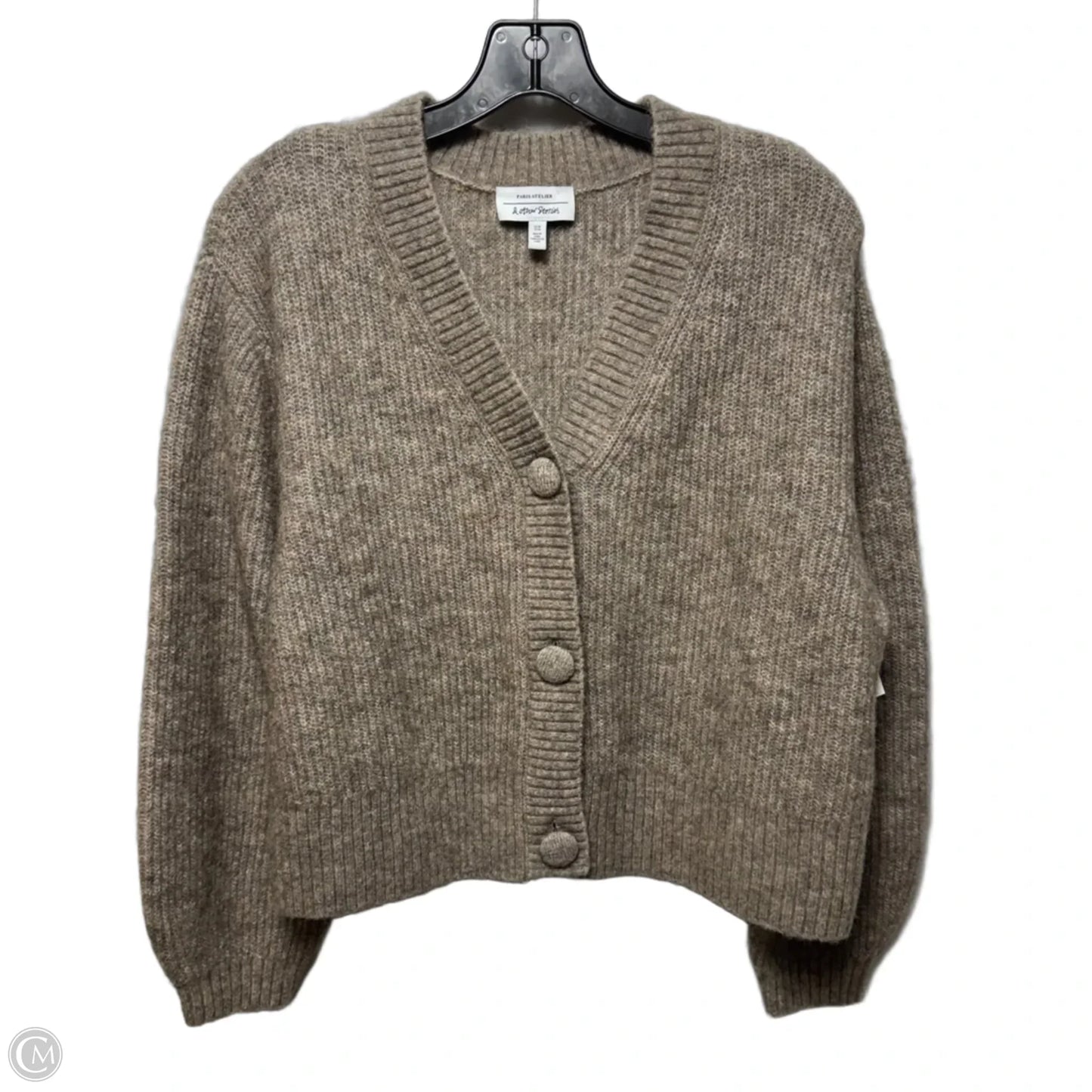 Sweater Cardigan By & Other Stories In Taupe, Size: M