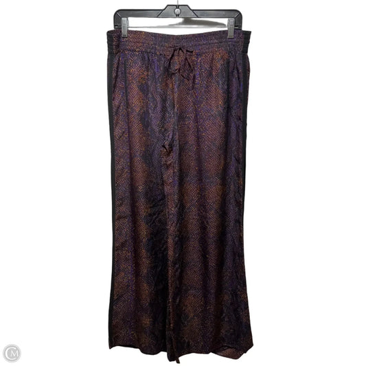Silk Pants Wide Leg By Rebecca Taylor In Multi-colored, Size: 2