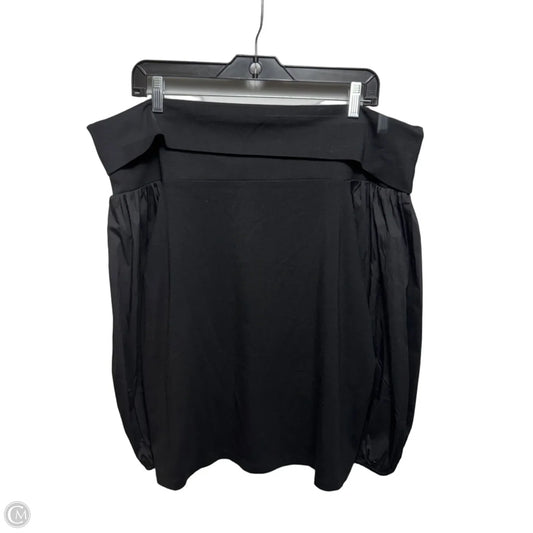 Off the Shoulder Top Long Sleeve By Chicos In Black, Size: L