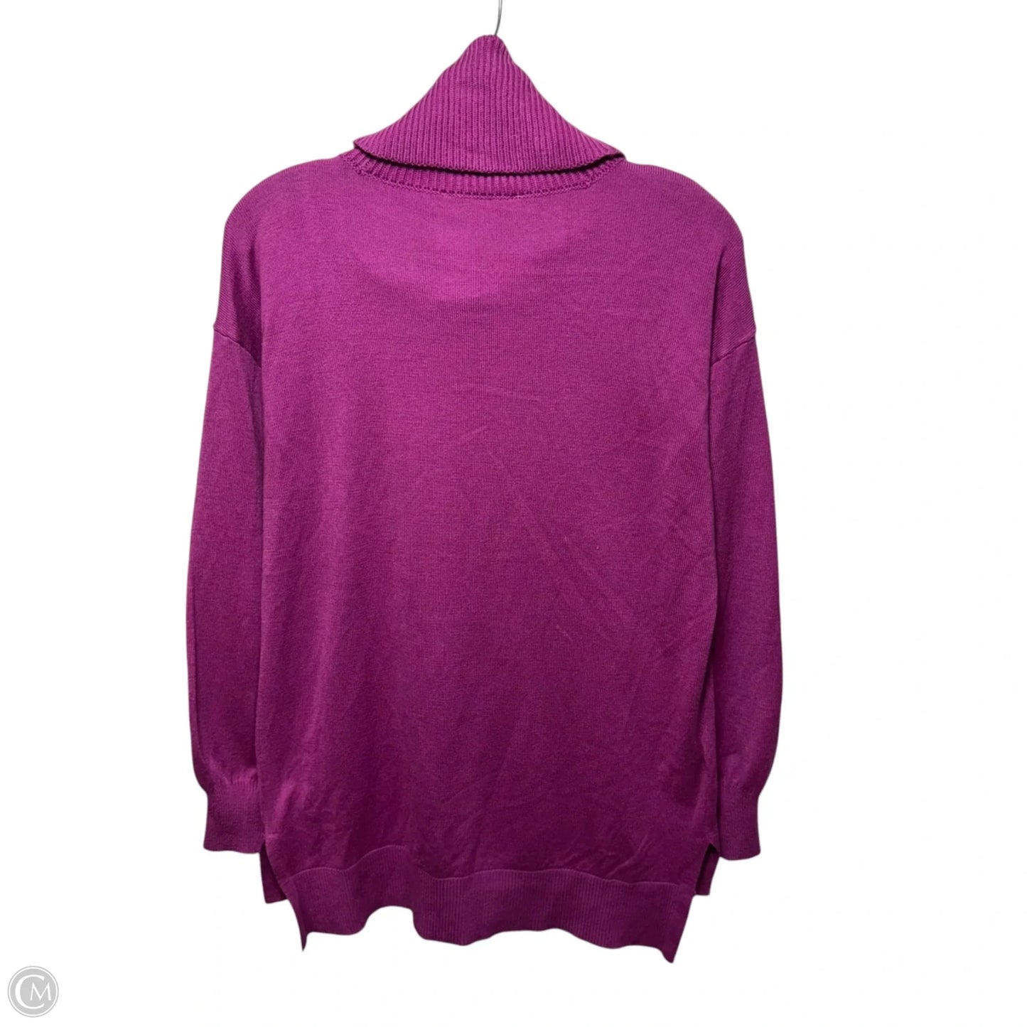 Turtle Neck Sweater By Loft In Purple, Size: M