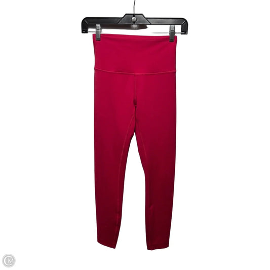 Athletic Leggings By Lululemon In Pink, Size: 4