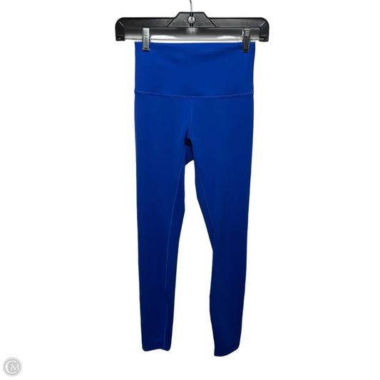 Athletic Leggings By Lululemon In Blue, Size: 4