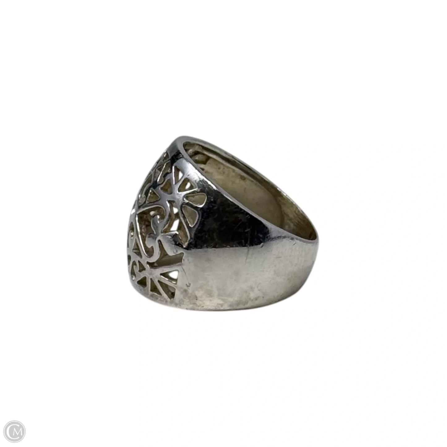 Scrollwork Ring Sterling Silver, Size: 7