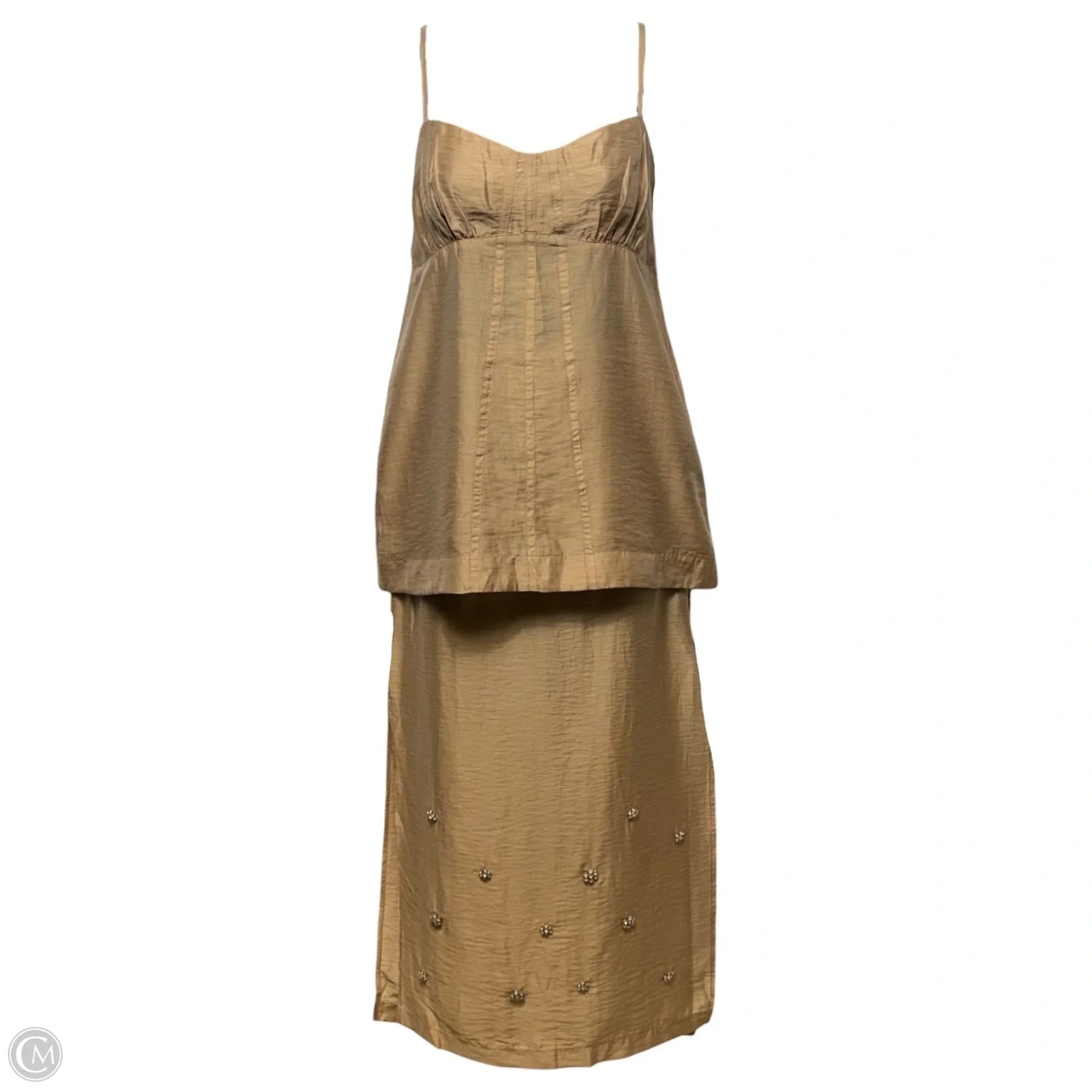 Cami & Skirt Set By H&m In Tan, Size: 4