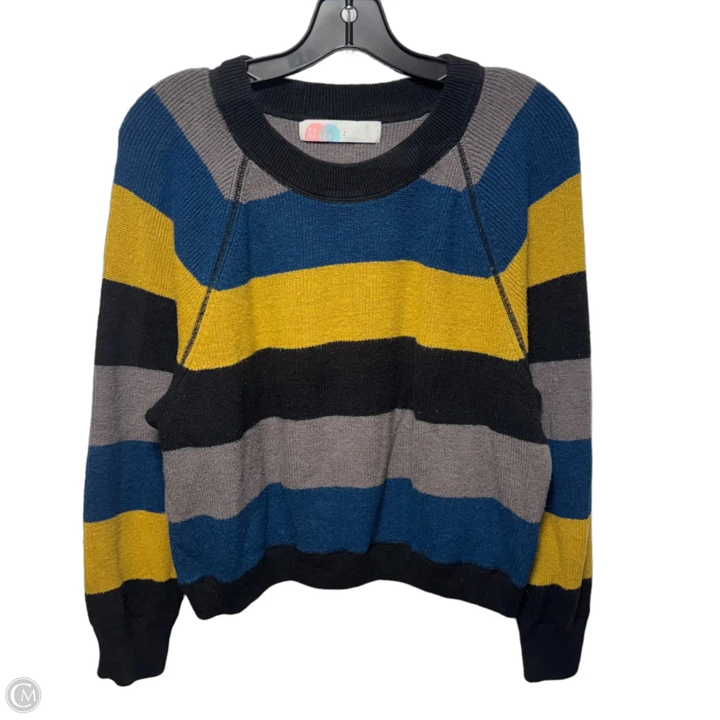 Sweater By Free People In Striped Pattern, Size: S