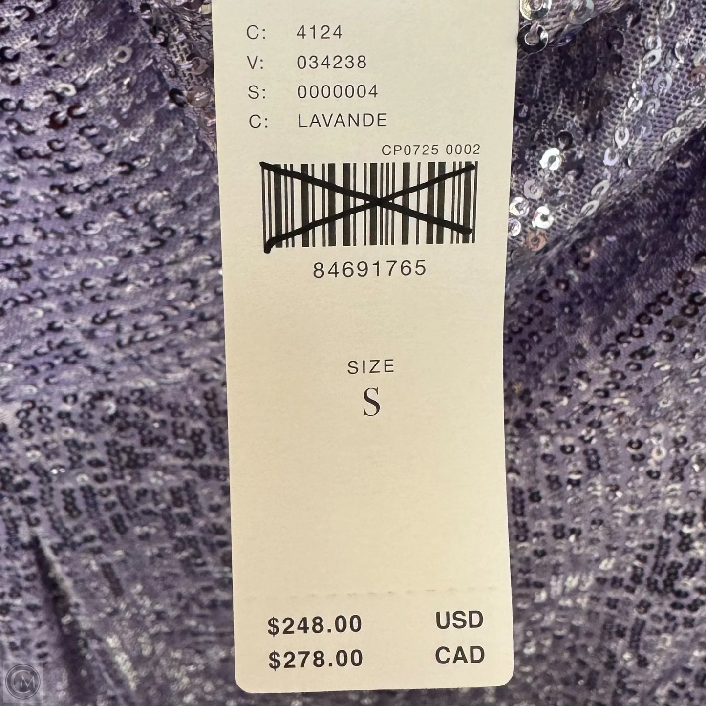 Sequin Cowl Neck Jumpsuit By Ranna Gill In Purple, Size: S