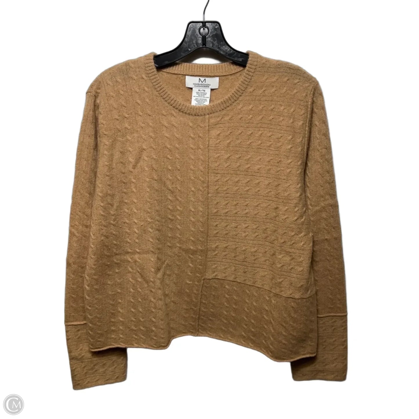 Sweater Cashmere By Magaschoni In Tan, Size: Xl