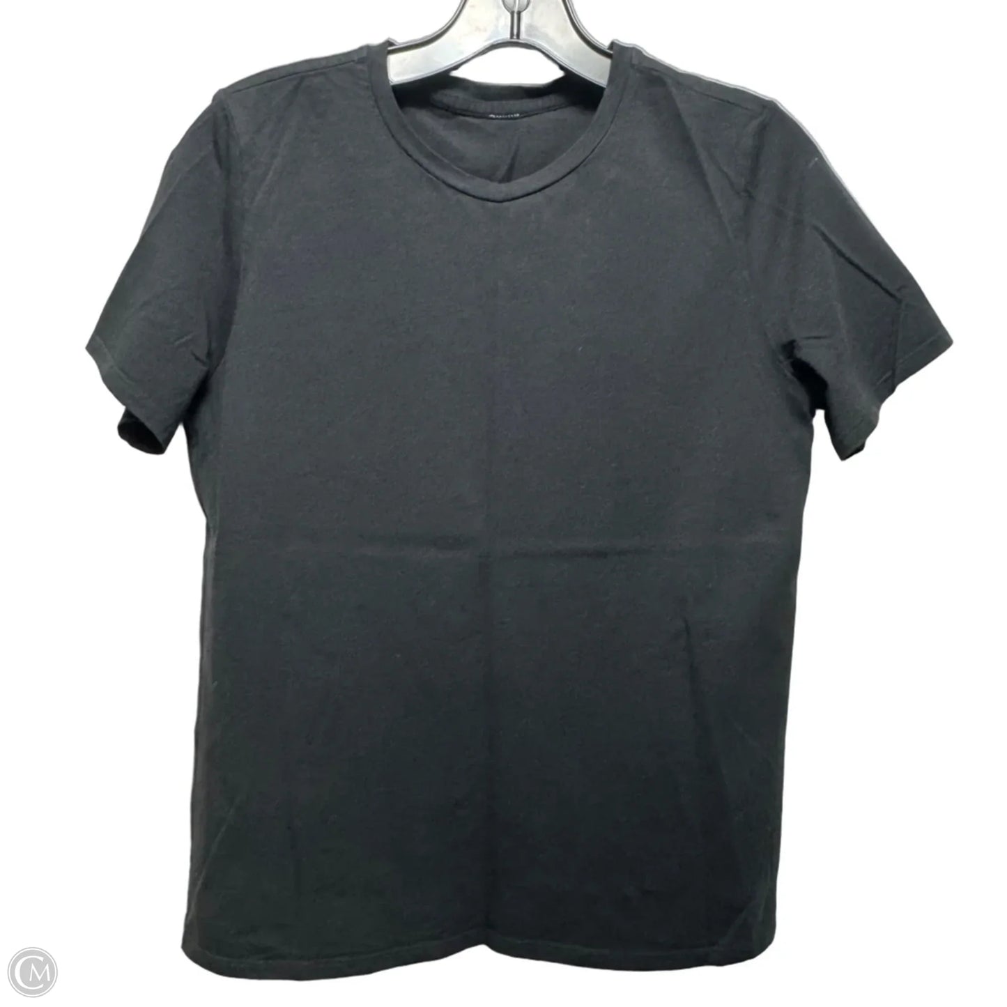 Athletic Top Short Sleeve By Lululemon In Black, Size: S
