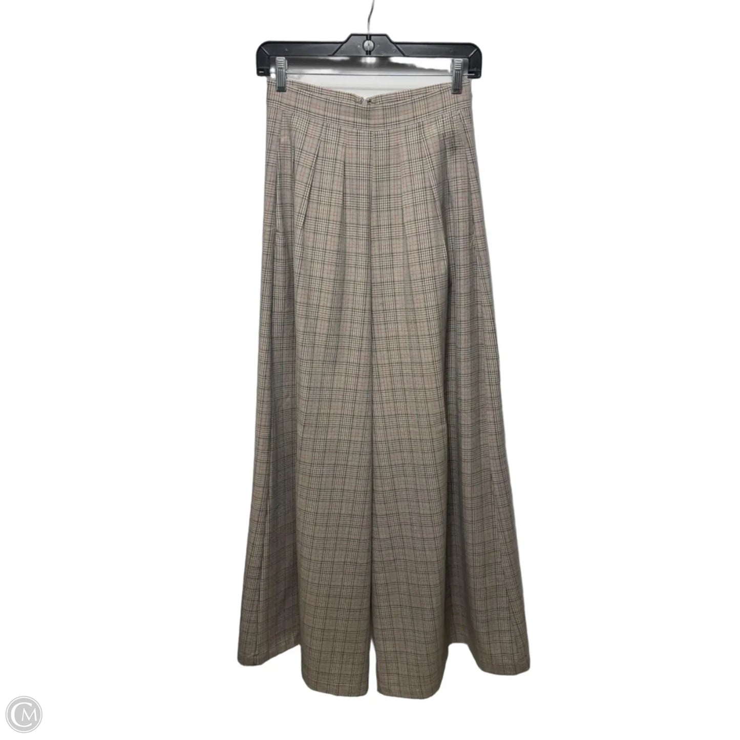 Pants Wide Leg By Corey Lynn Calter In Plaid Pattern, Size: XS/S ESTIMATED