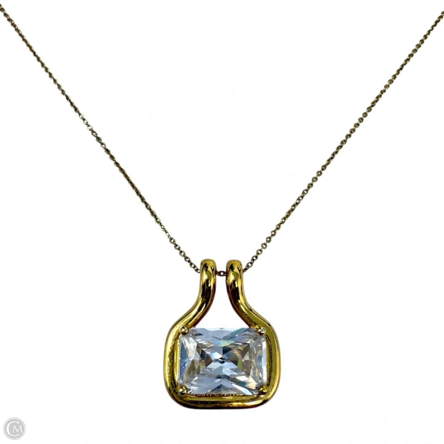 Gold Filled CZ Pendant Necklace