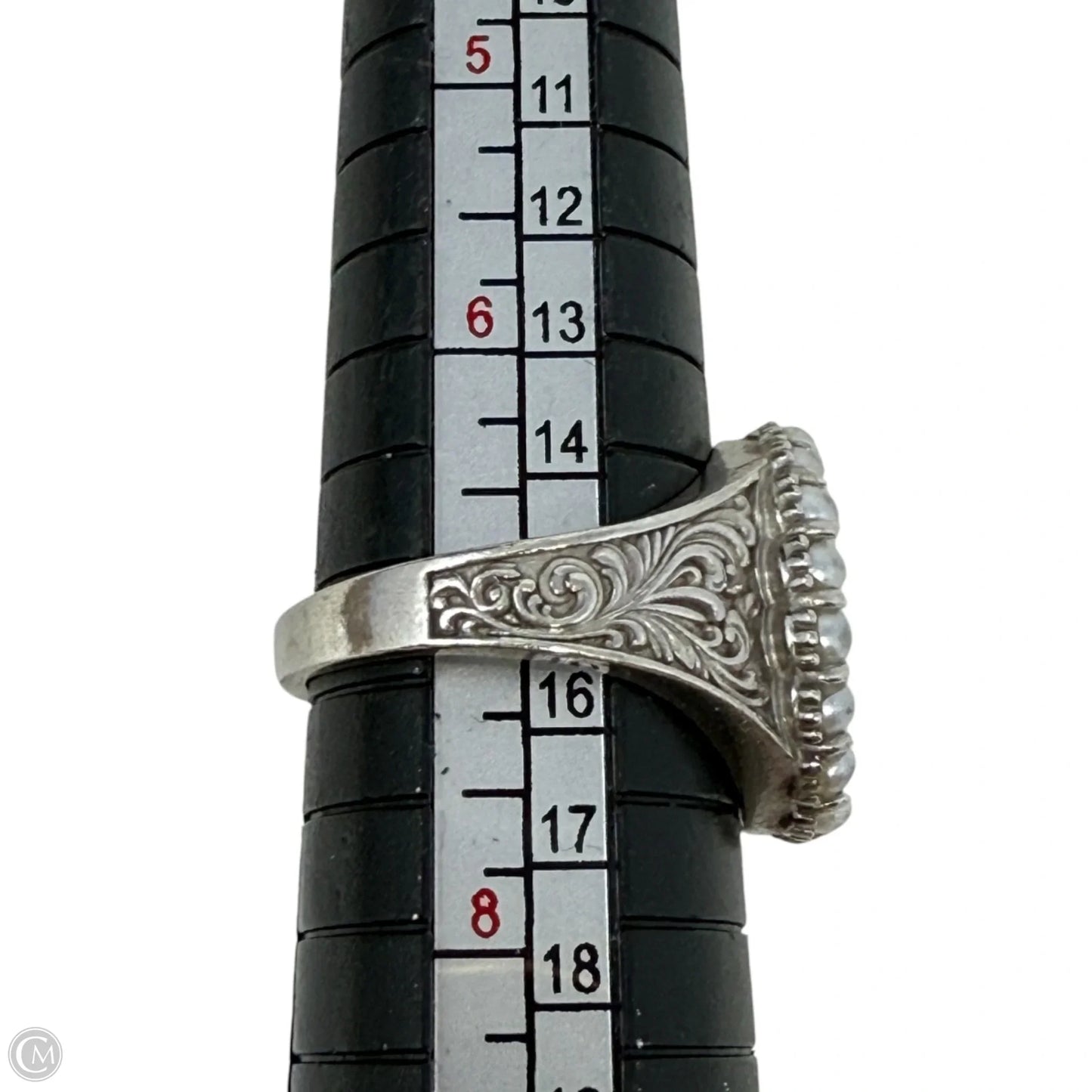 Sterling Silver Skull & Crossbones Ring, Size: 7