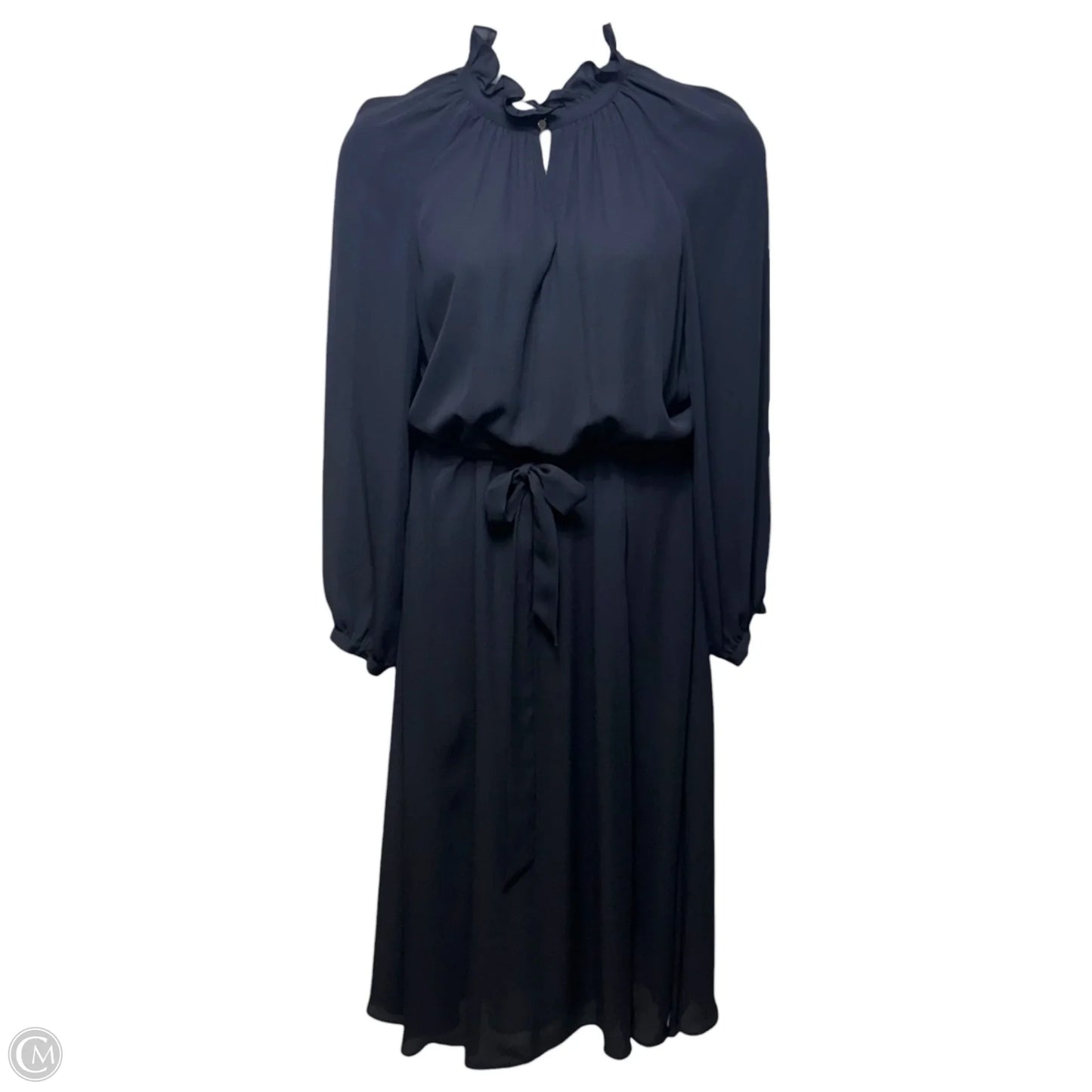 Long Dress With Victorian Collar By Claudie Pierlot In Black, Size: 10 (Fr 42)