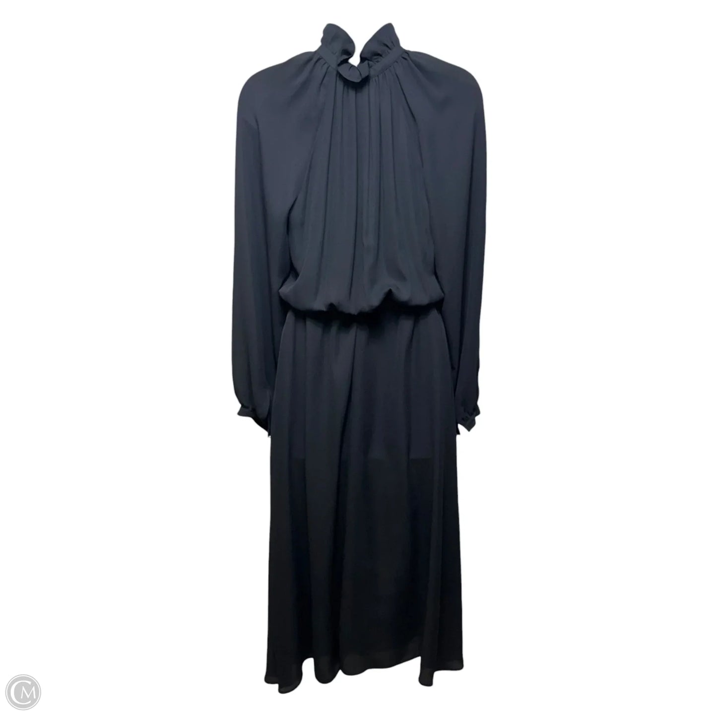 Long Dress With Victorian Collar By Claudie Pierlot In Black, Size: 2 (Fr 34)
