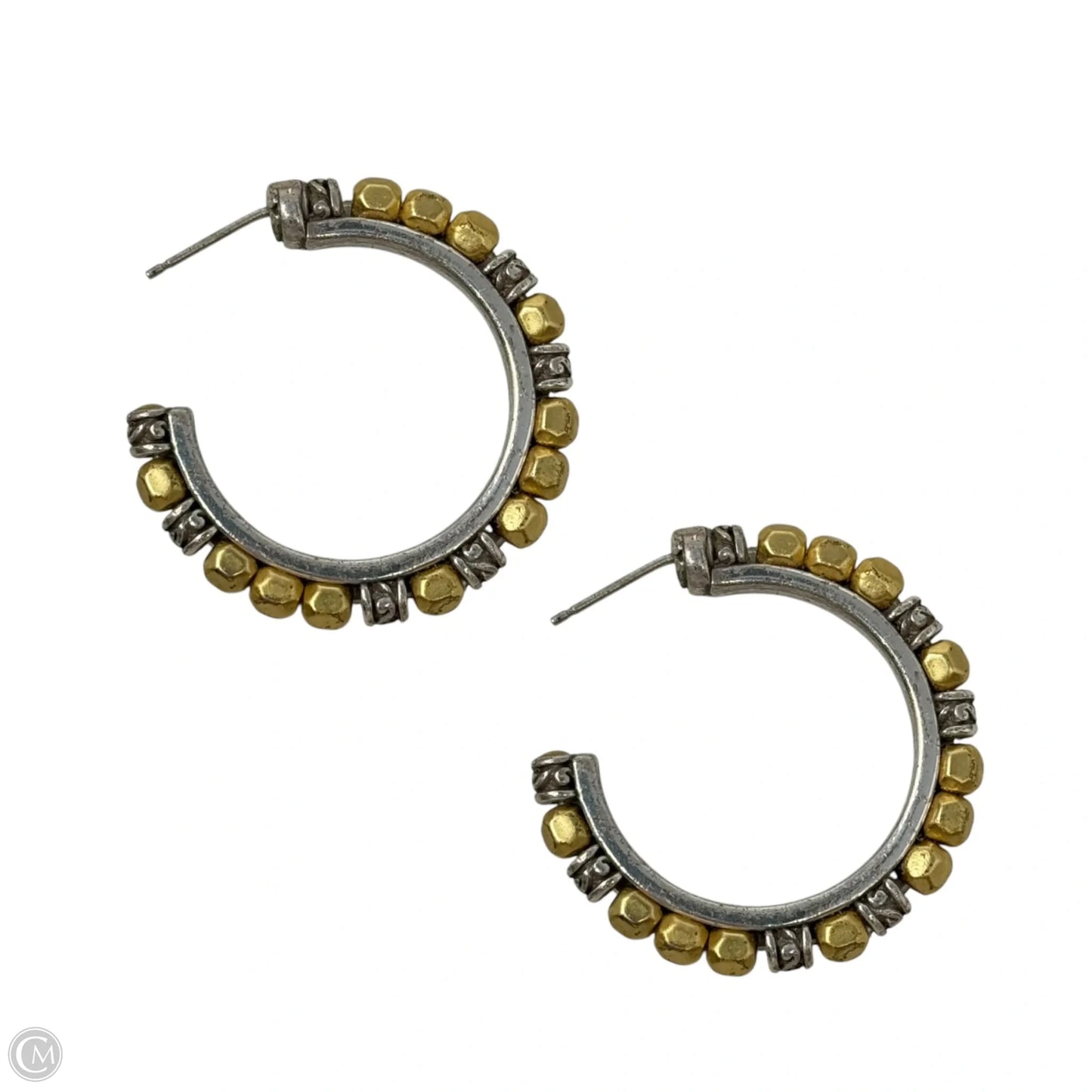 Two Tone Hoop Earrings