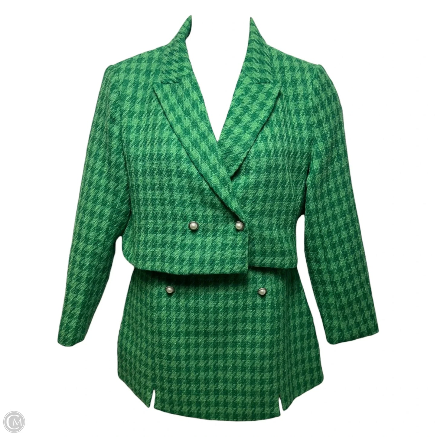 Skirt Set 2pc In Green, Size: L