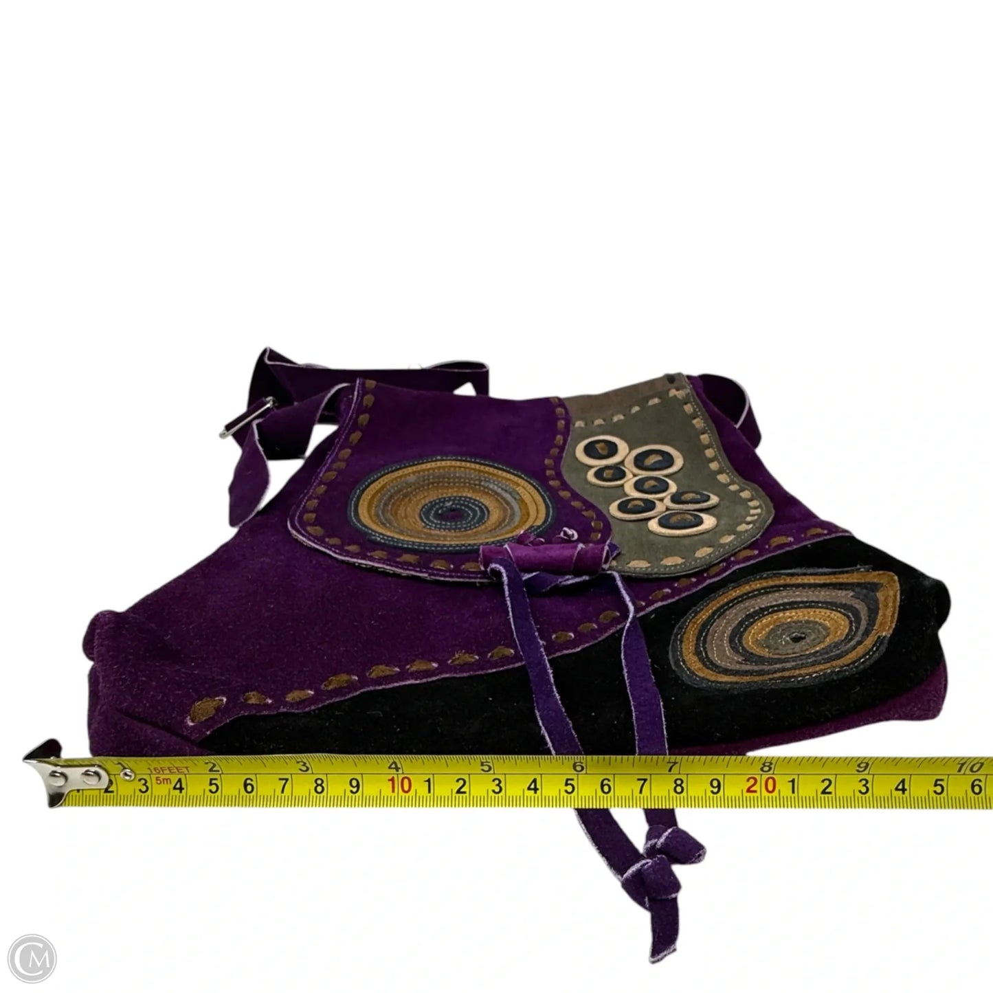 Crossbody Leather By Ekekos, Size: Medium
