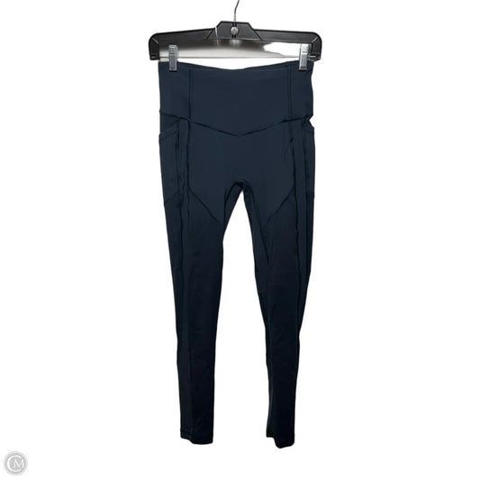 Athletic Leggings By Lululemon In Blue, Size: 6