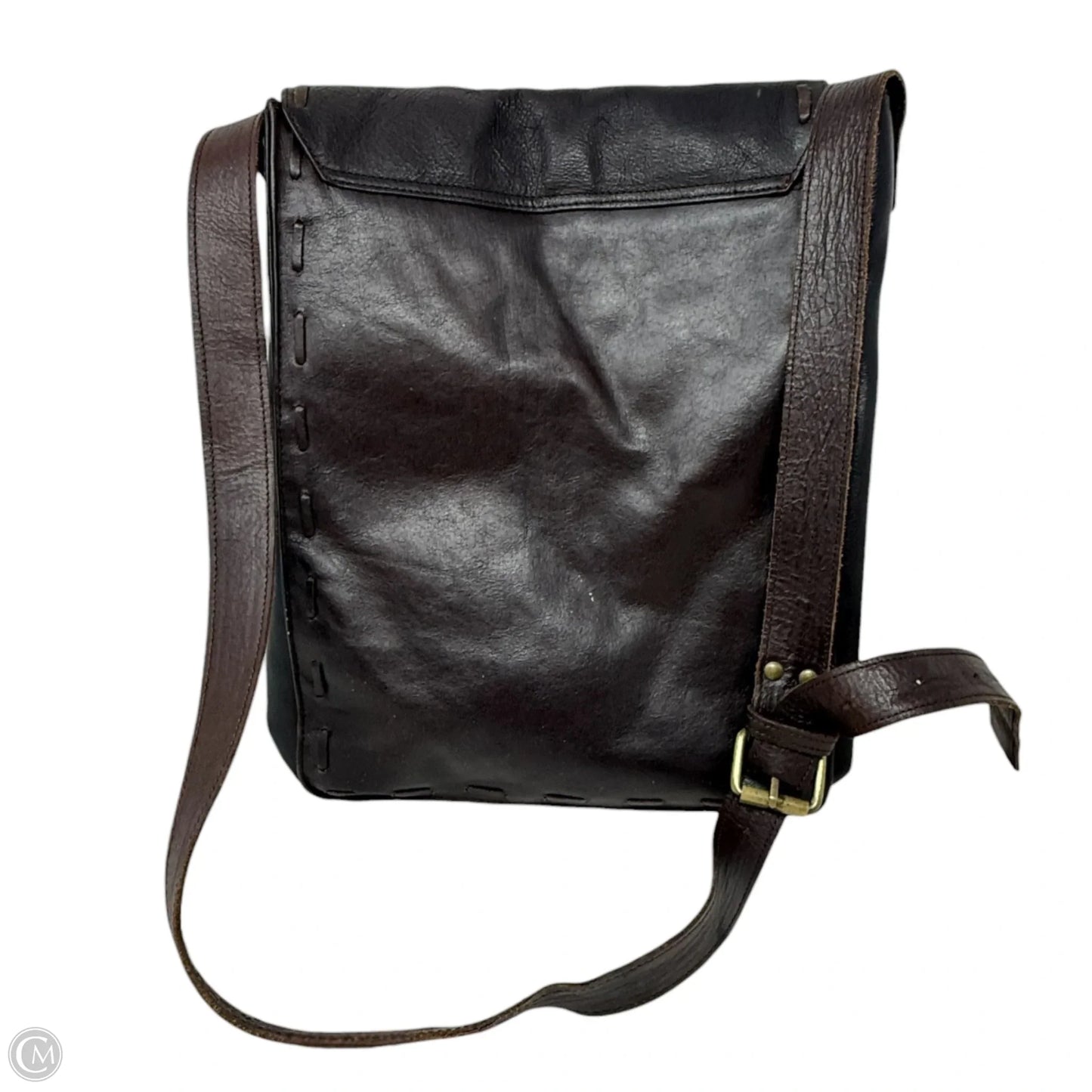 Crossbody Leather By Raj, Size: Large