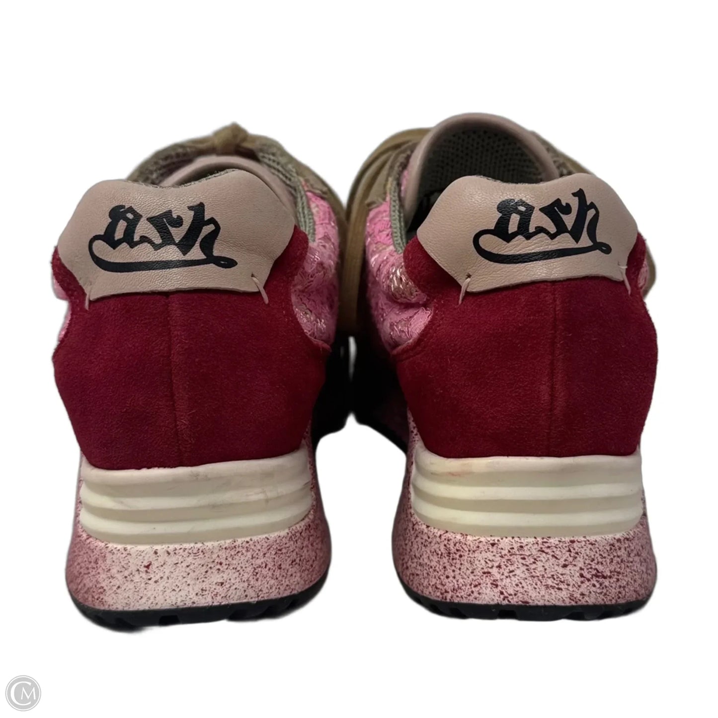 Lace Shoes Sneakers By Ash In Pink & Tan, Size: 9 (39)