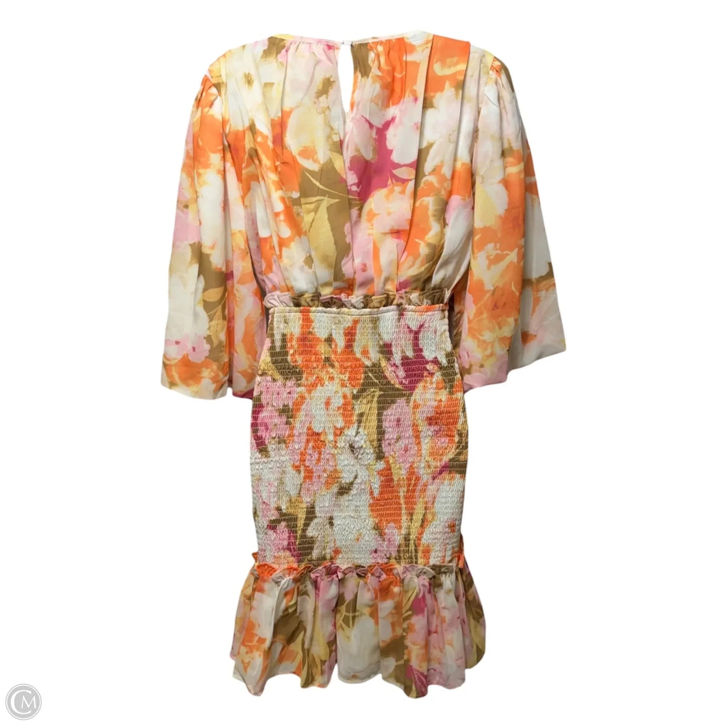 Spring Floral Smocked Mini Dress By Rachel Parcell In Floral Print, Size: S