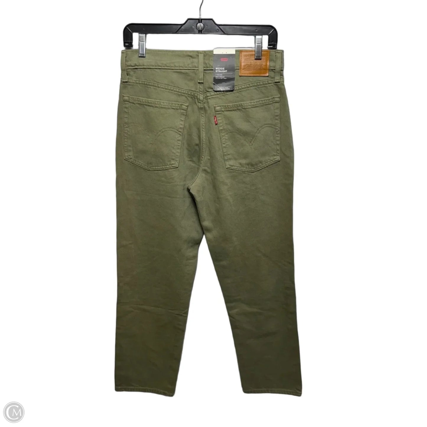 Jeans Wedgie Straight By Levis In Green Denim, Size: 8/29