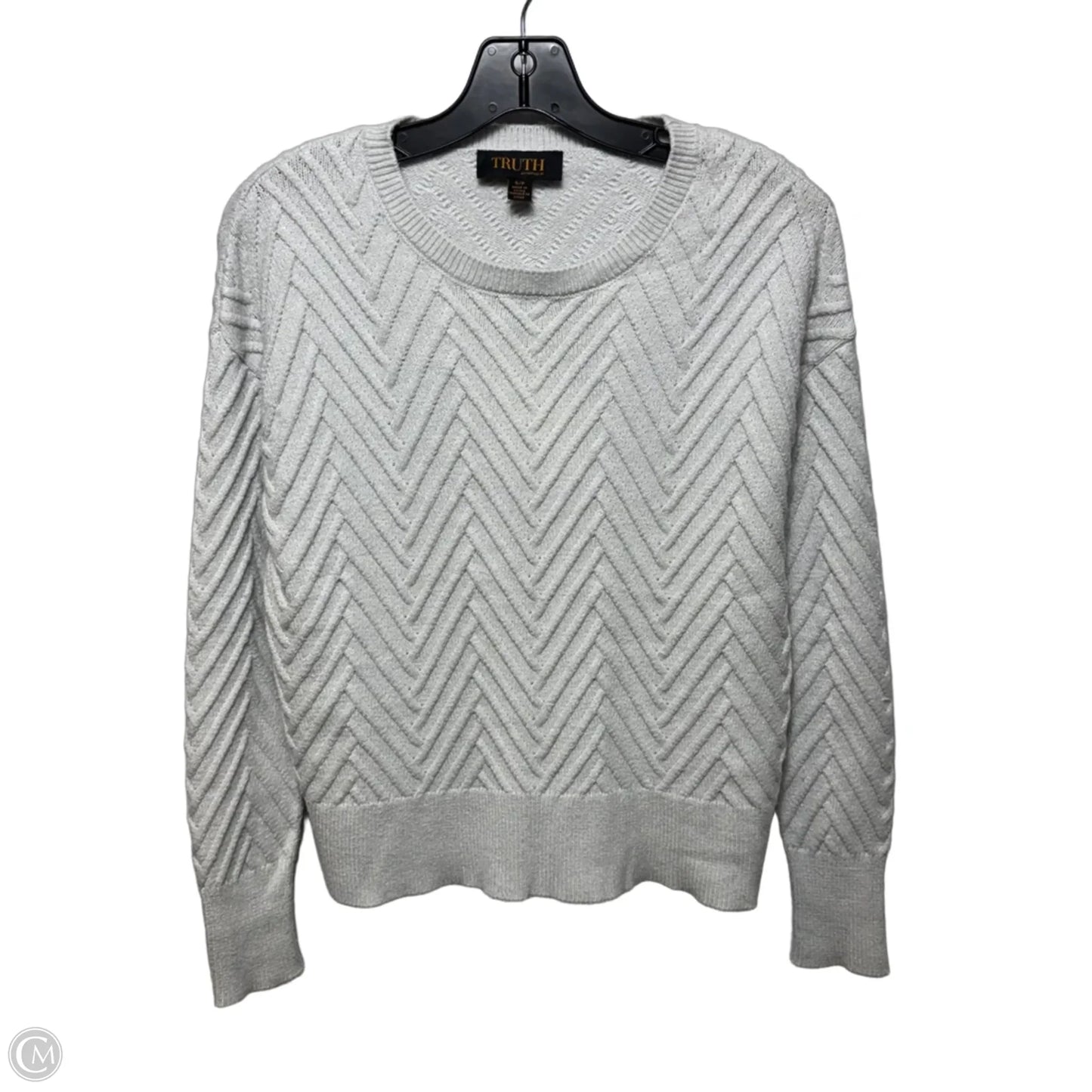 Sweater By Truth In Grey, Size: S