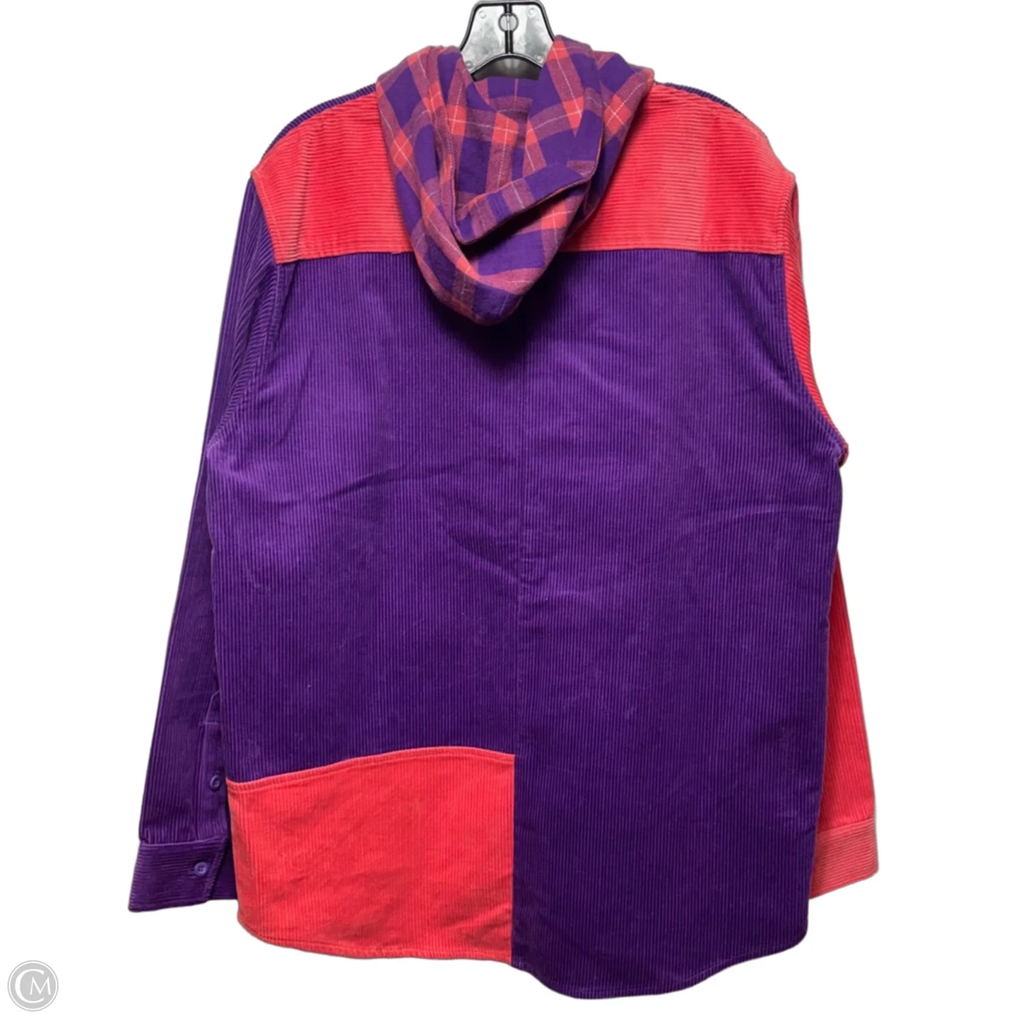 Jacket Other By Teddy Fresh  In Pink & Purple, Size: L