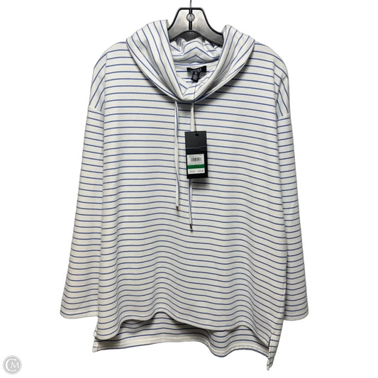Top Long Sleeve By Jones New York In Striped Pattern, Size: L