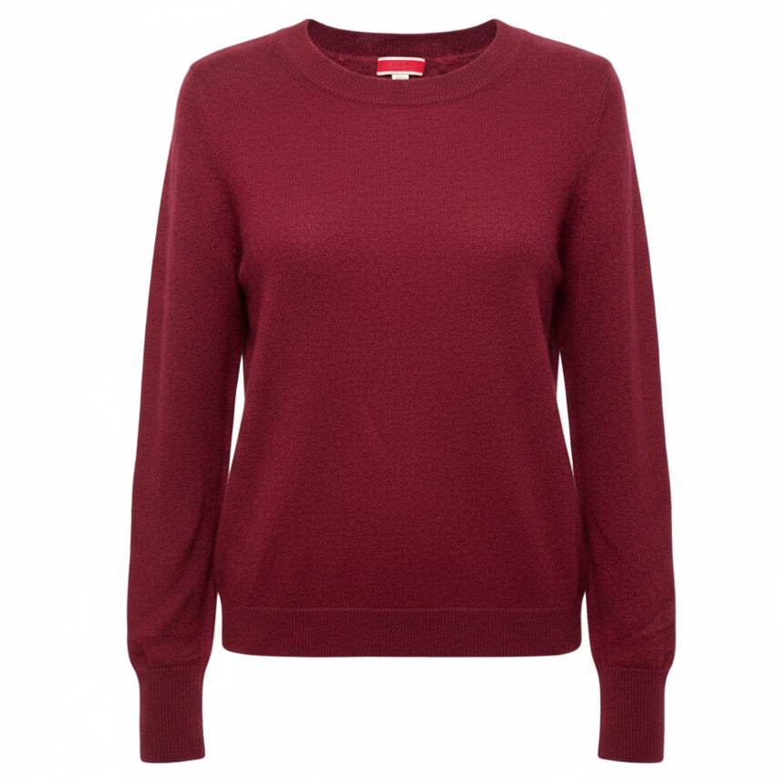 Cashmere Crew Neck Sweater By J. Crew In Red, Size: M