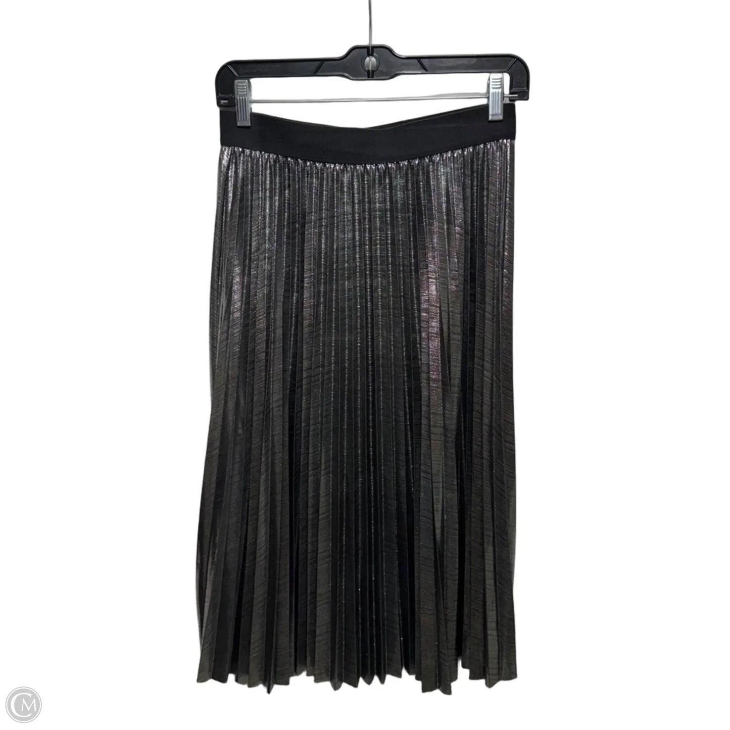 Skirt Midi By Charlie Paige In Silver, Size: M