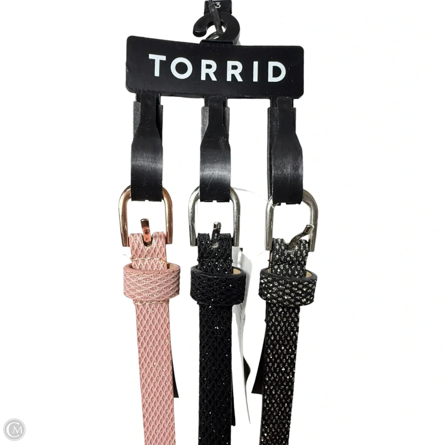 Sparkle Skinny Belt Set By Torrid, Size: 3 pc Set