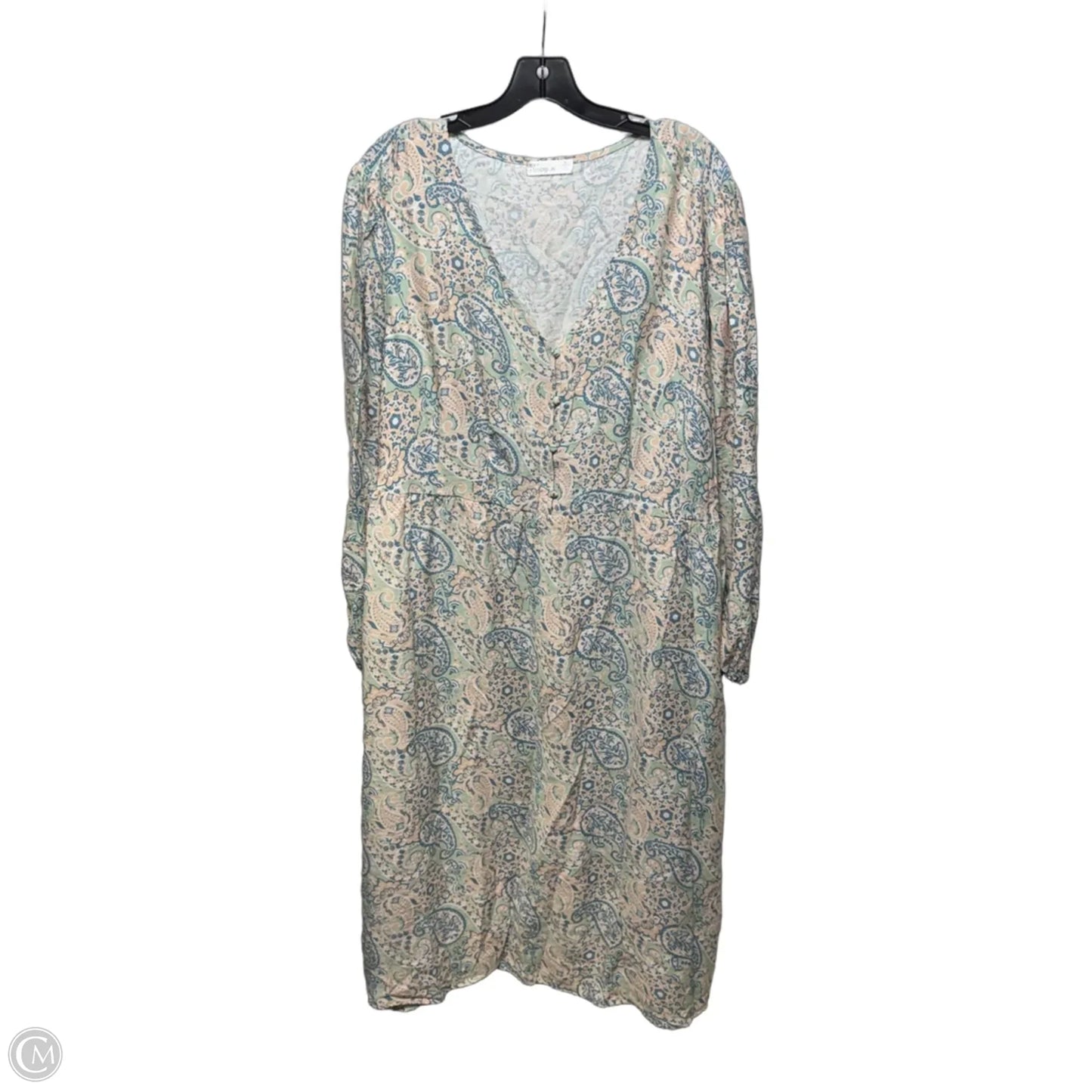 Dress Casual Maxi By 89th And Madison In Paisley Print, Size: 3x