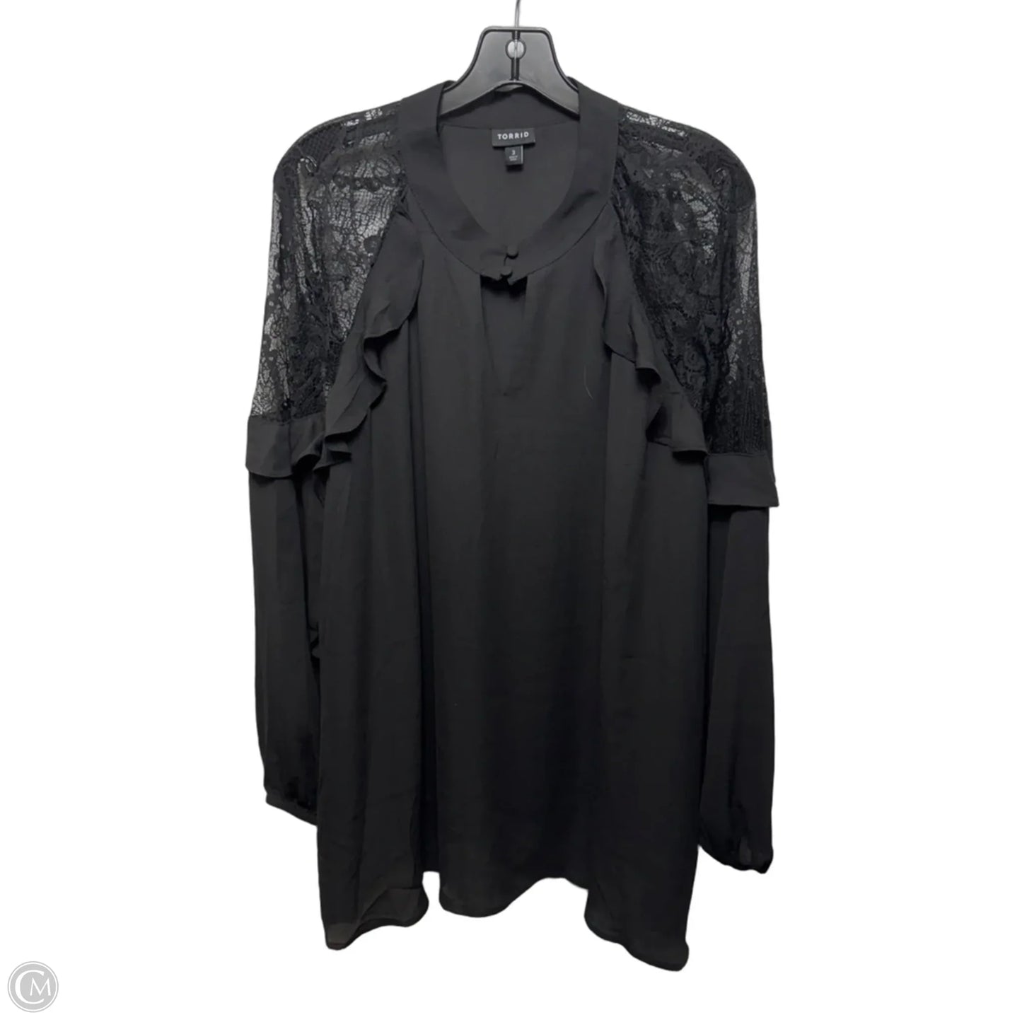 Top Long Sleeve By Torrid In Black, Size: 3x