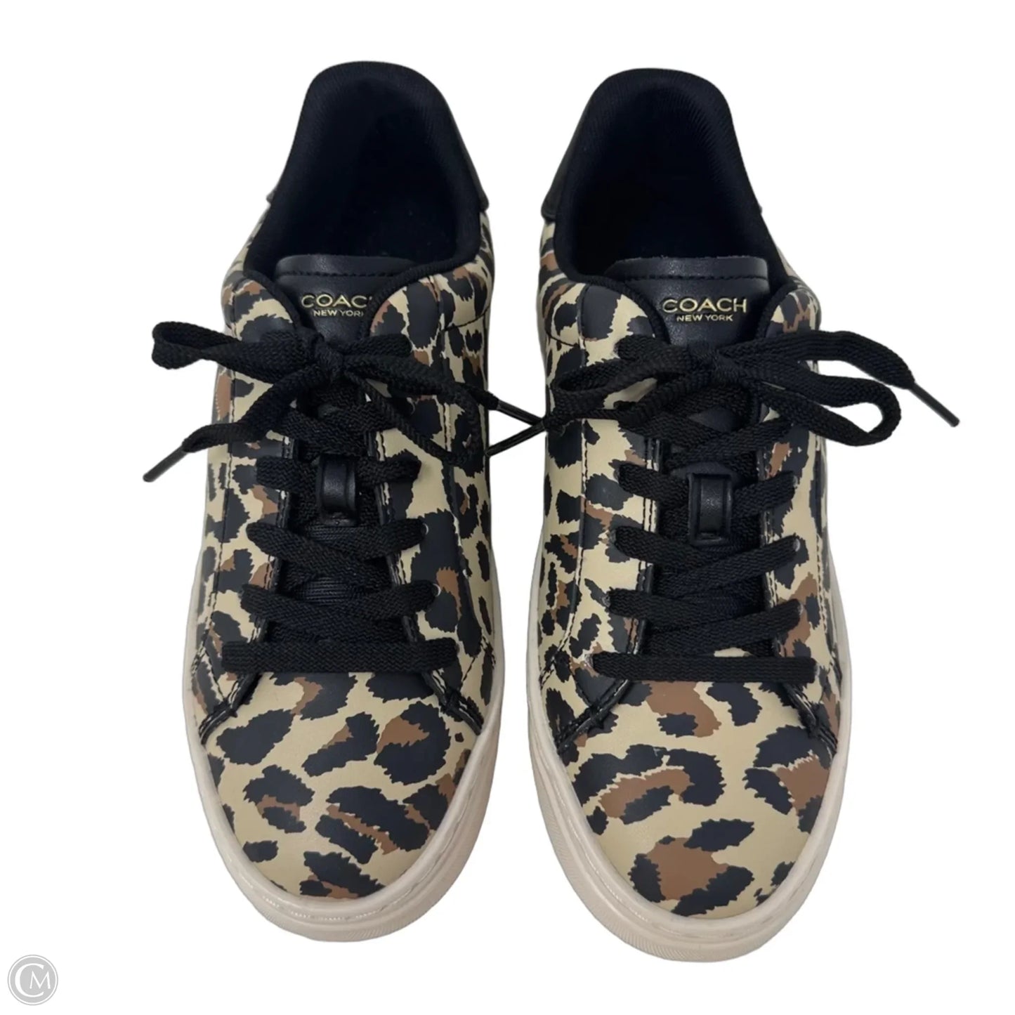 High Line Leopard Sneakers Shoes Designer By Coach In Animal Print, Size: 6.5