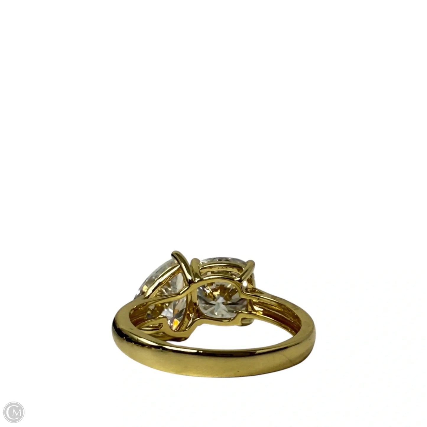 Brass & Moissanite Toi Et Moi Ring By PAJ, Size: 7