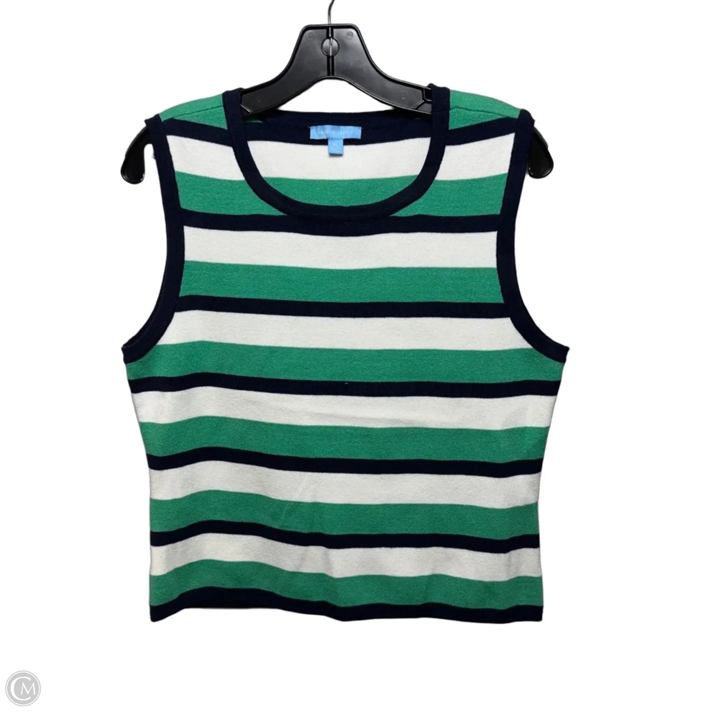 Vest Sweater By Draper James In Striped Pattern, Size: Xl