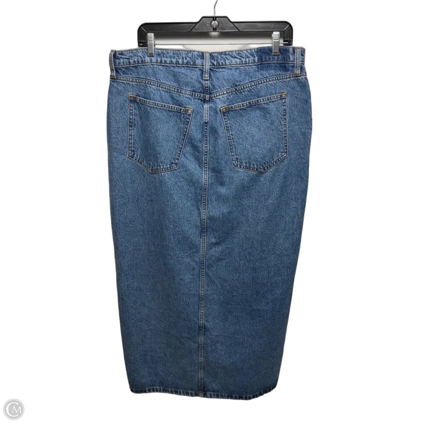High Rise Skirt Maxi By Abercrombie And Fitch In Blue Denim, Size: 14/32