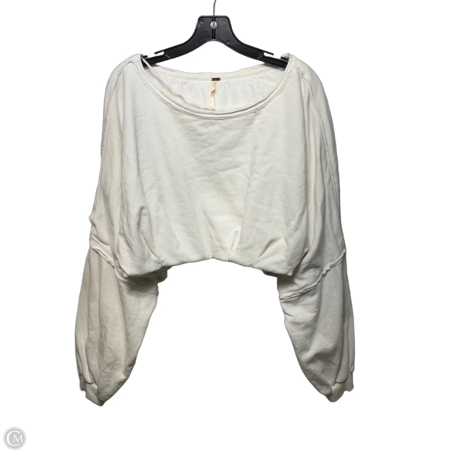 Crop It Like It's Hot Crewneck Sweatshirt By Free People In White, Size: L