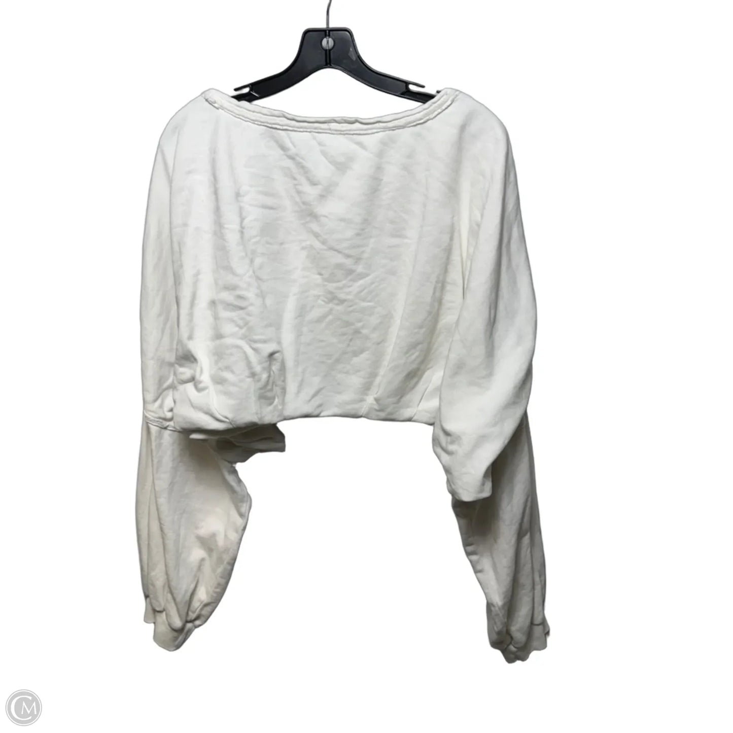 Crop It Like It's Hot Crewneck Sweatshirt By Free People In White, Size: L