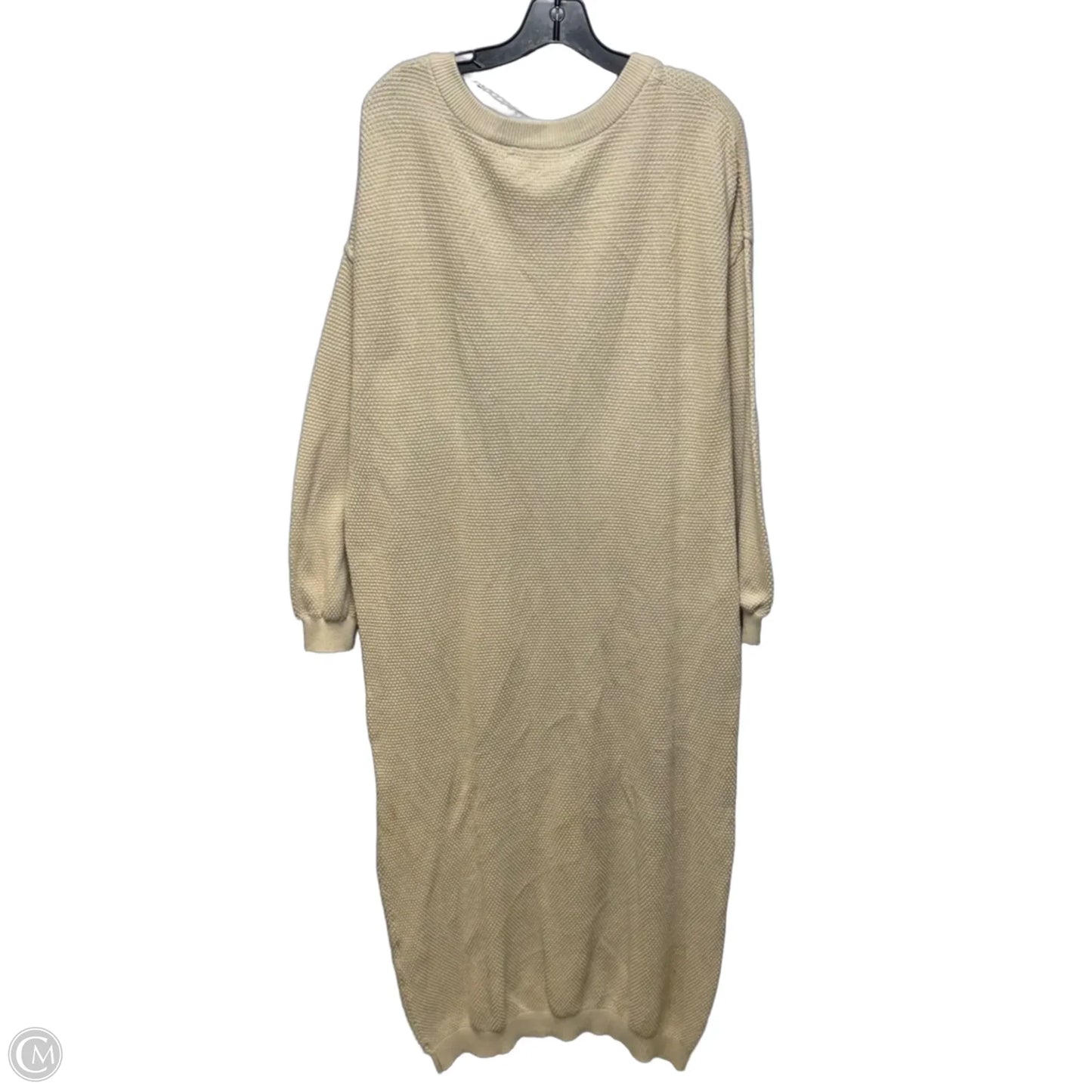 Knit Dress Casual Maxi By Free People Beach In Tan, Size: L