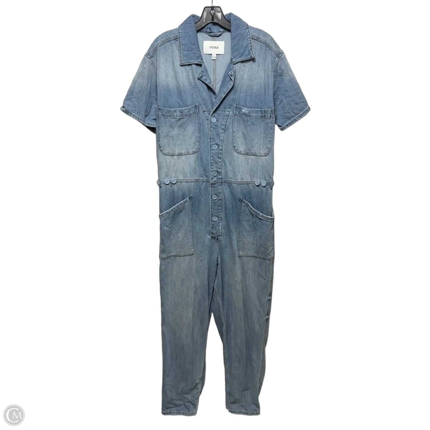 Jumpsuit By Pistola In Blue Denim, Size: L